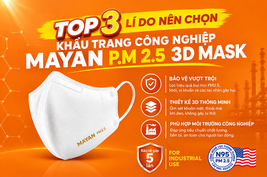 top 3 li do nen chon khau trang cong nghiep mayan pm2 5 3d mask
